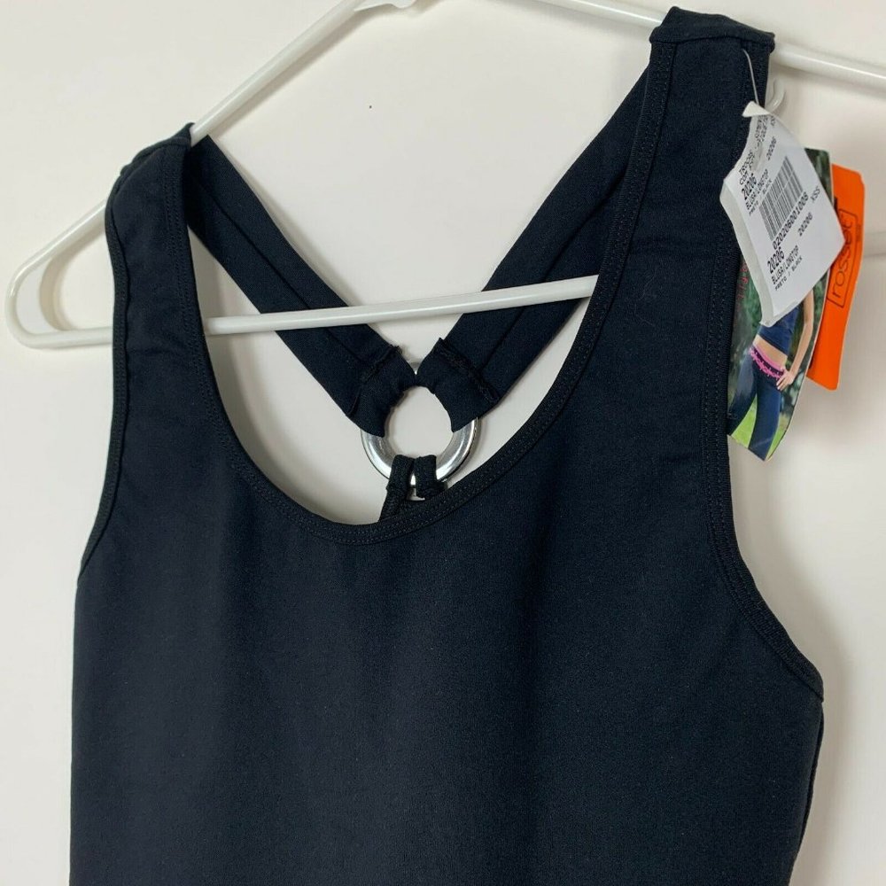 Compression Ring Racerback Tank Top XS-S Black - Picture 8 of 11